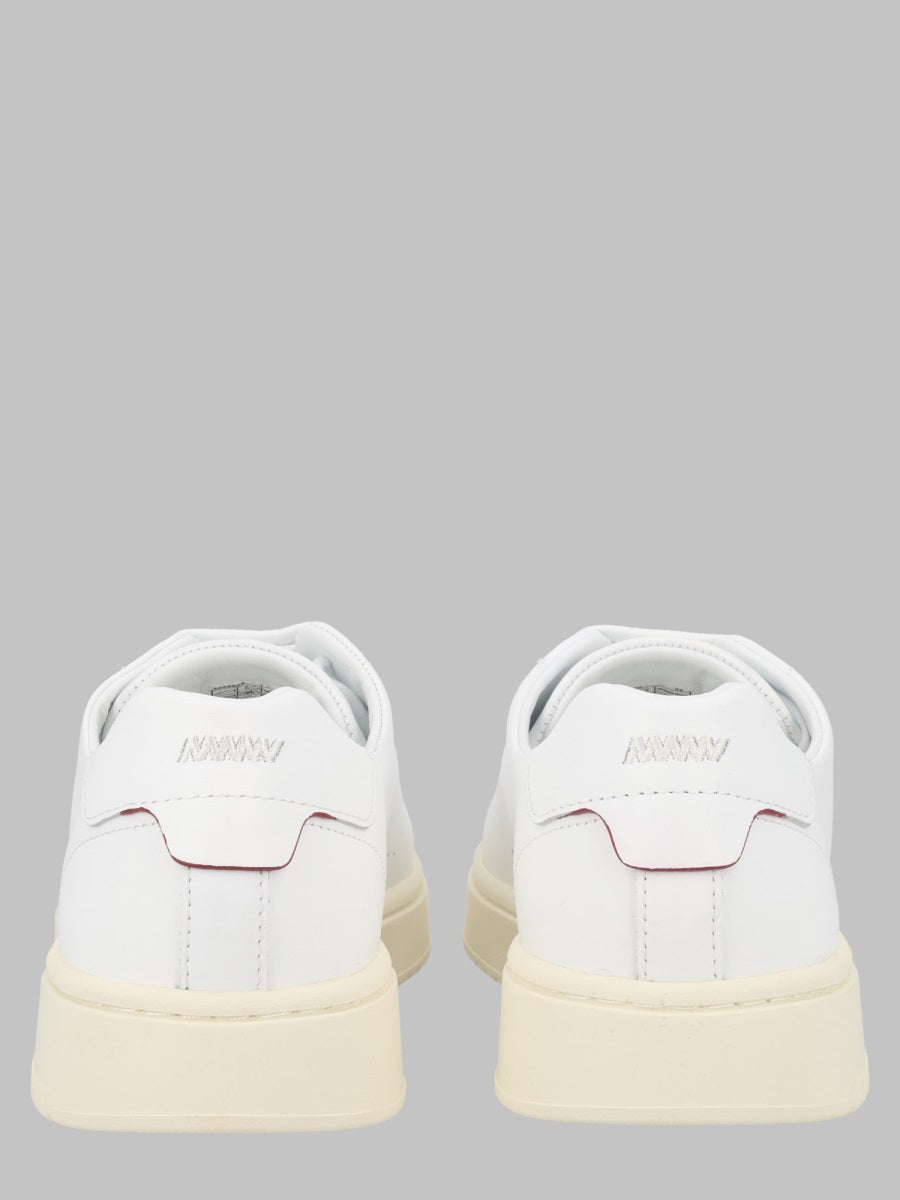 Hugo Cowhide Leather Sneaker — White, view 2