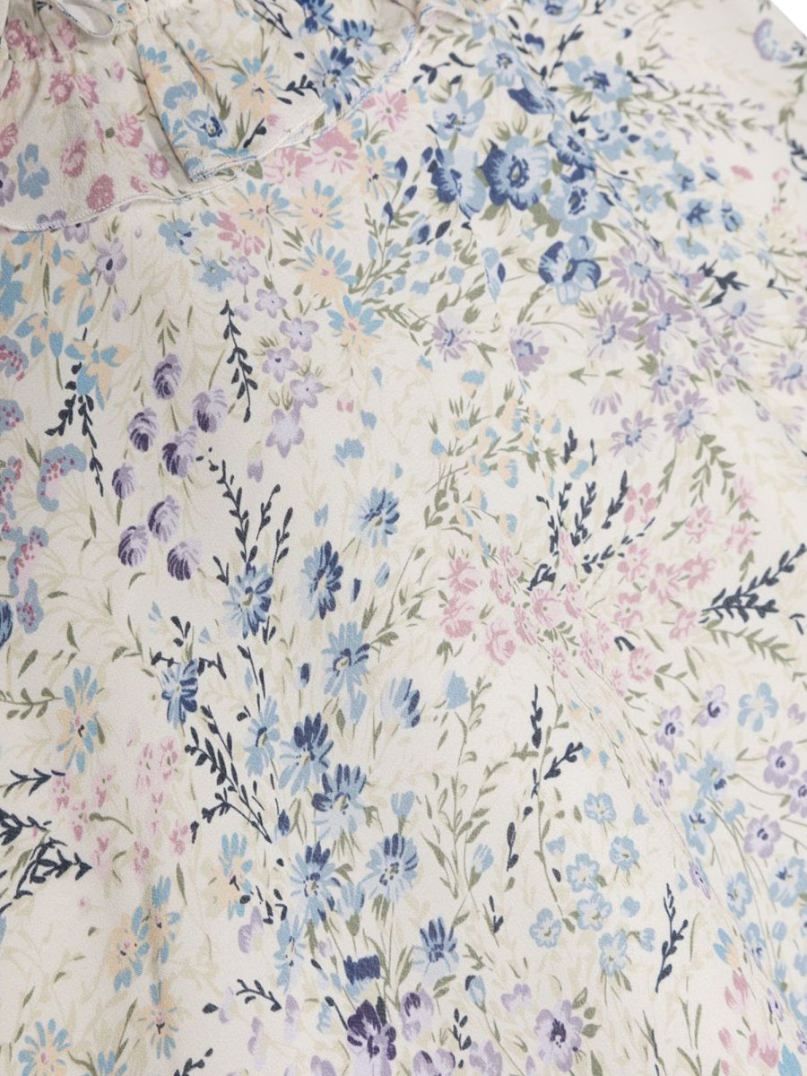 Simonetta Viscose Blouse — Multicolor, view 2