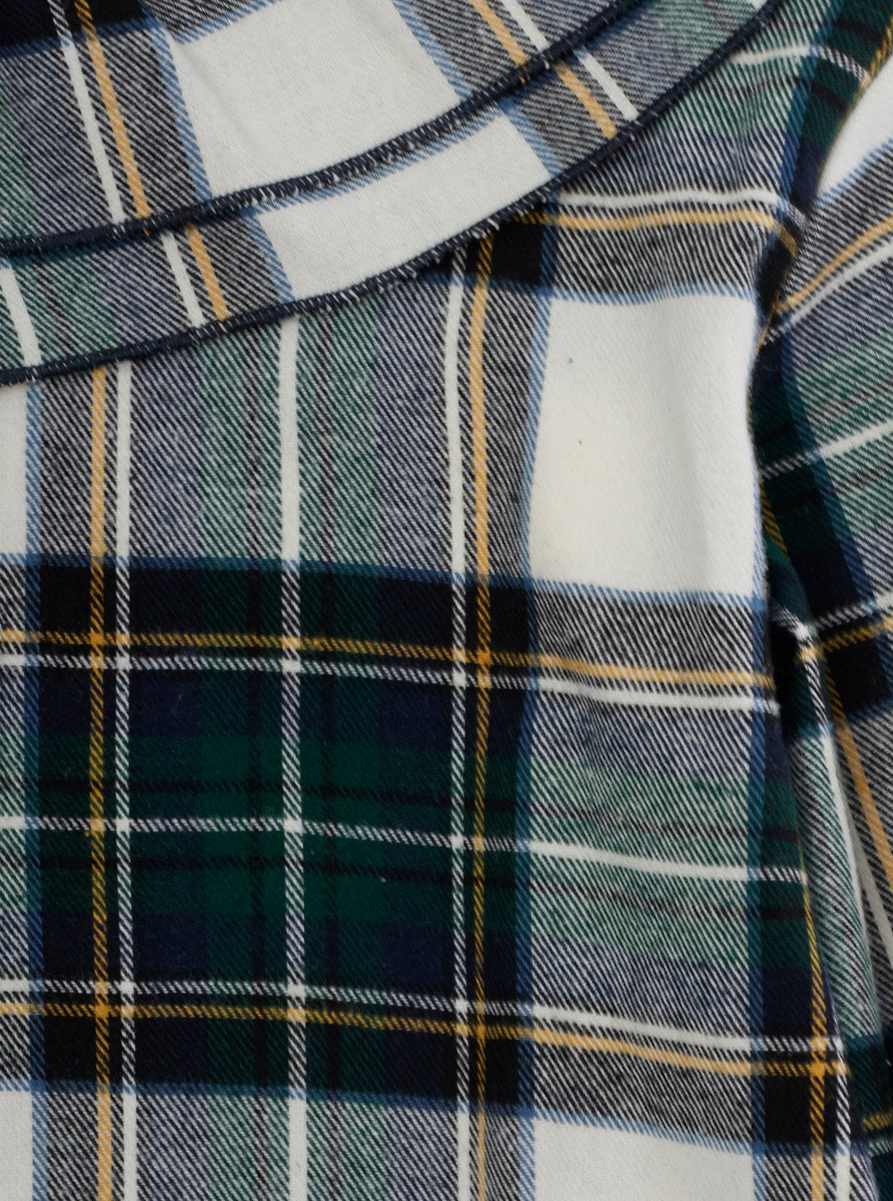 NanáN Plaid Cotton Blouse — Green, view 3