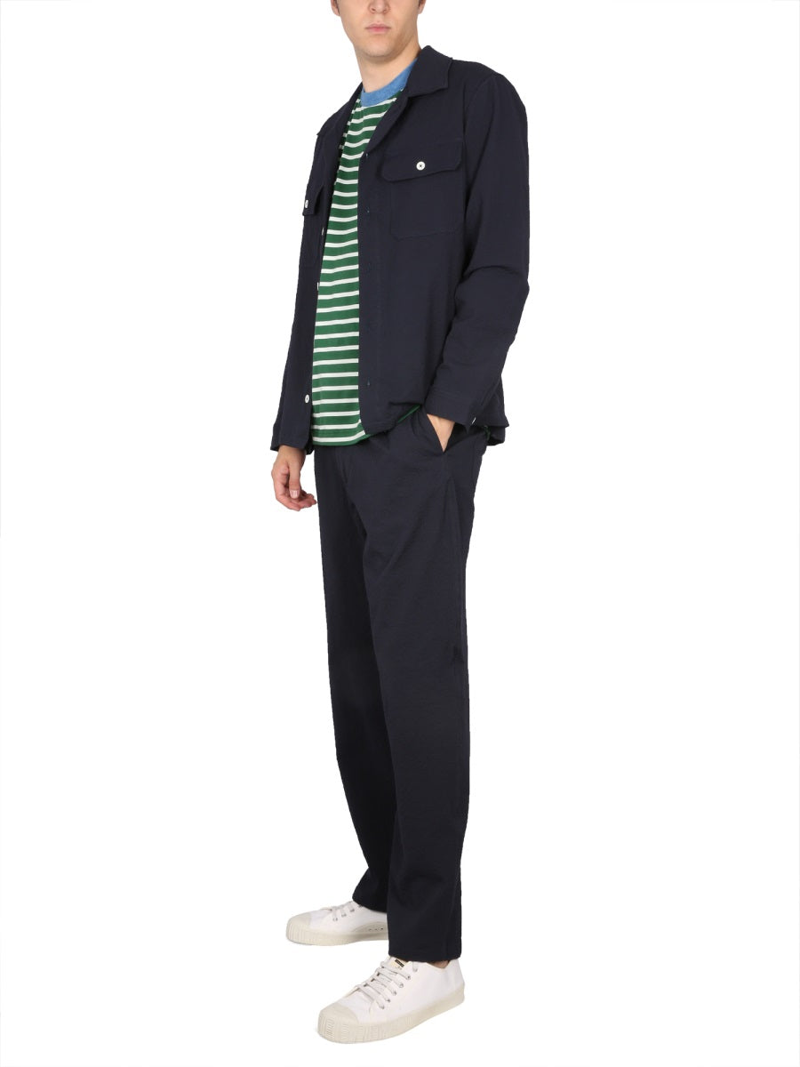 Howlin' Cotton Bowling Neck Shirt — Blue by Howlin
