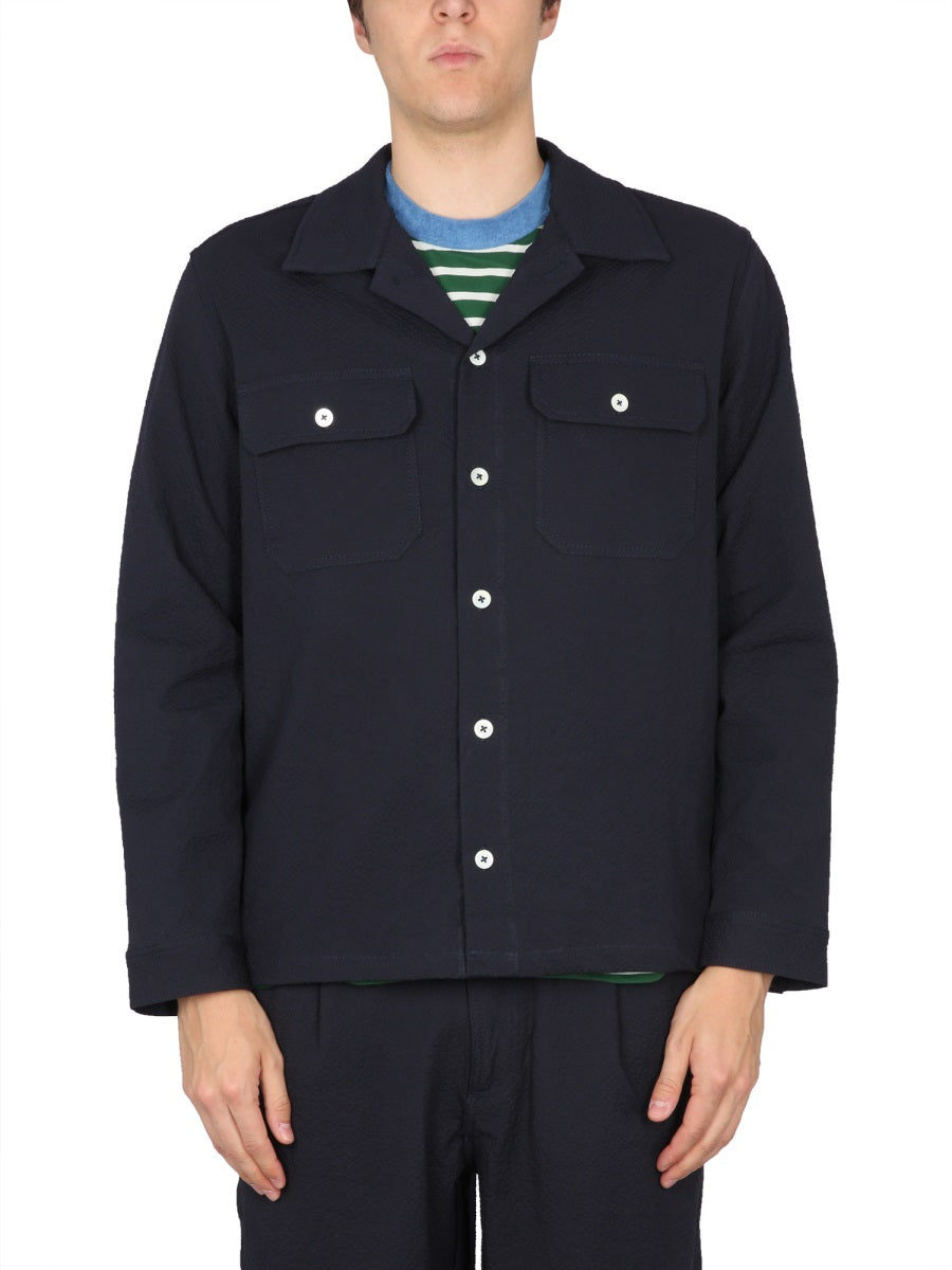 Howlin' Cotton Bowling Neck Shirt — Blue, view 2