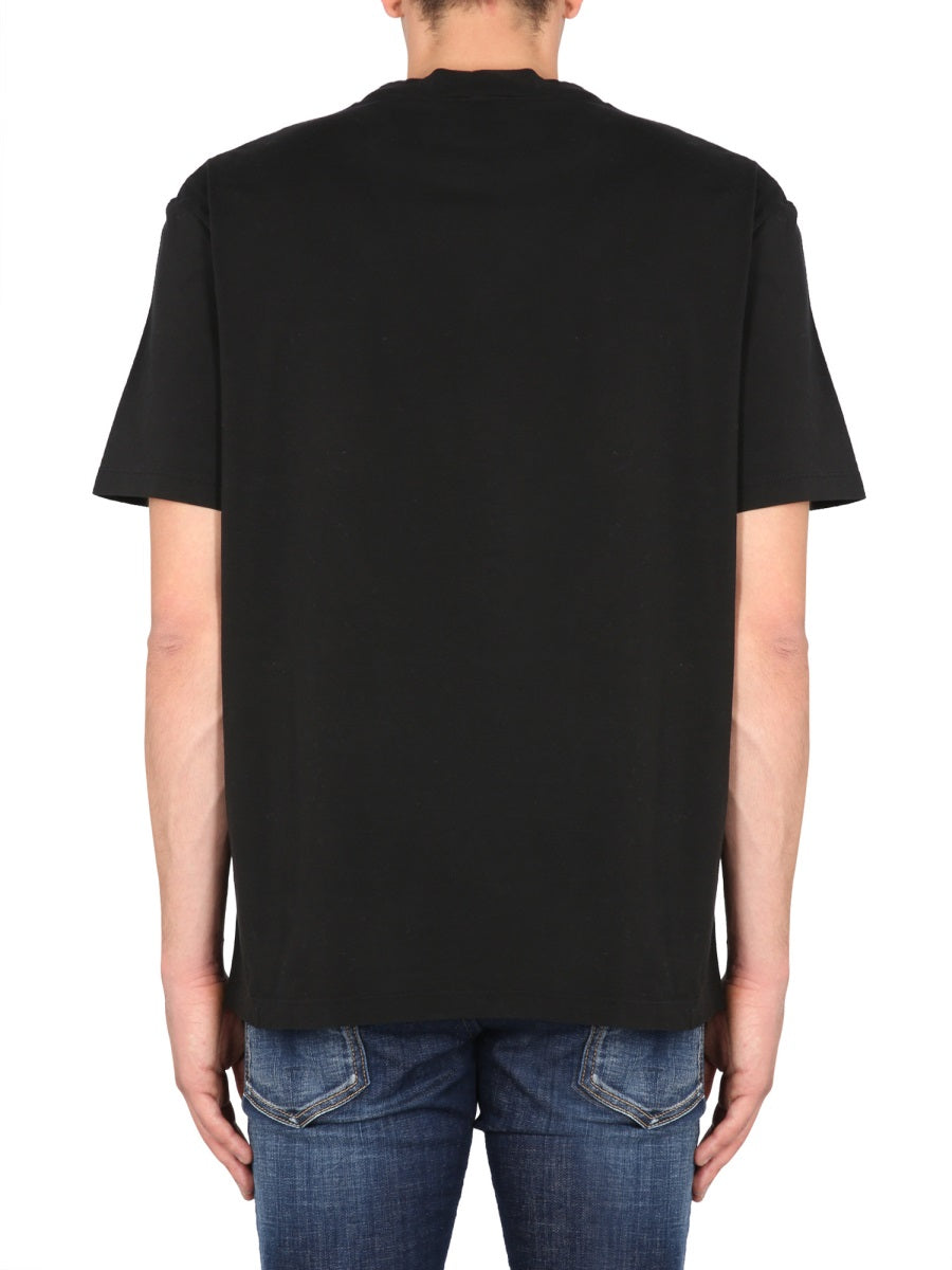 Dsquared2 Logo Print T-Shirt — Black, view 2