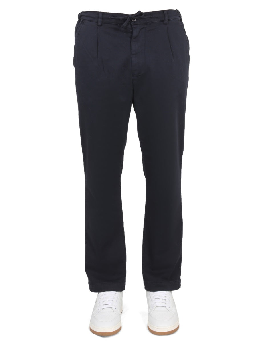 East Harbour Surplus Cotton-Blend Trousers — Blue, view 2