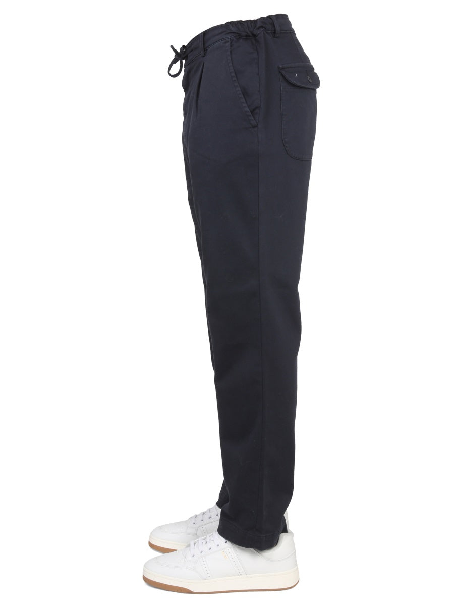 East Harbour Surplus Cotton-Blend Trousers — Blue, view 3