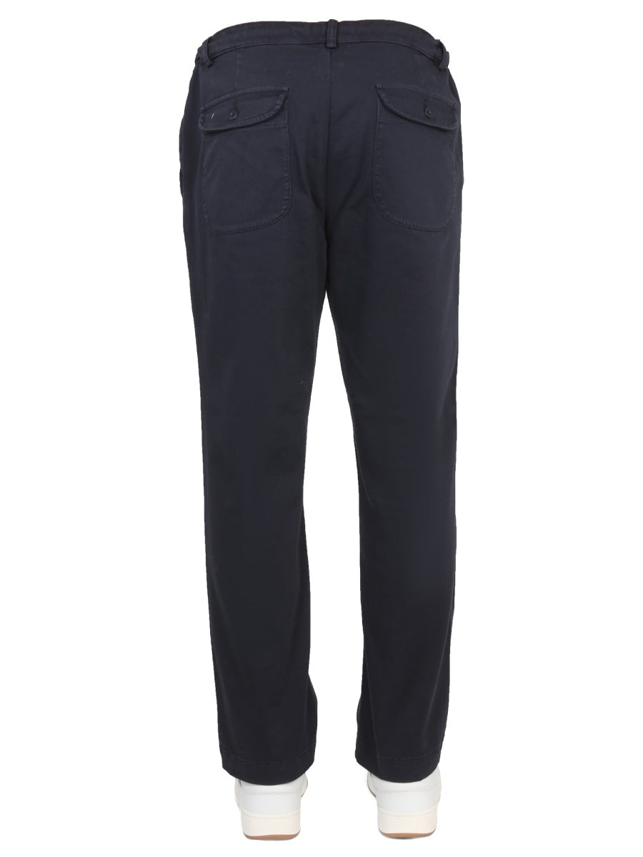 East Harbour Surplus Cotton-Blend Trousers — Blue, view 4