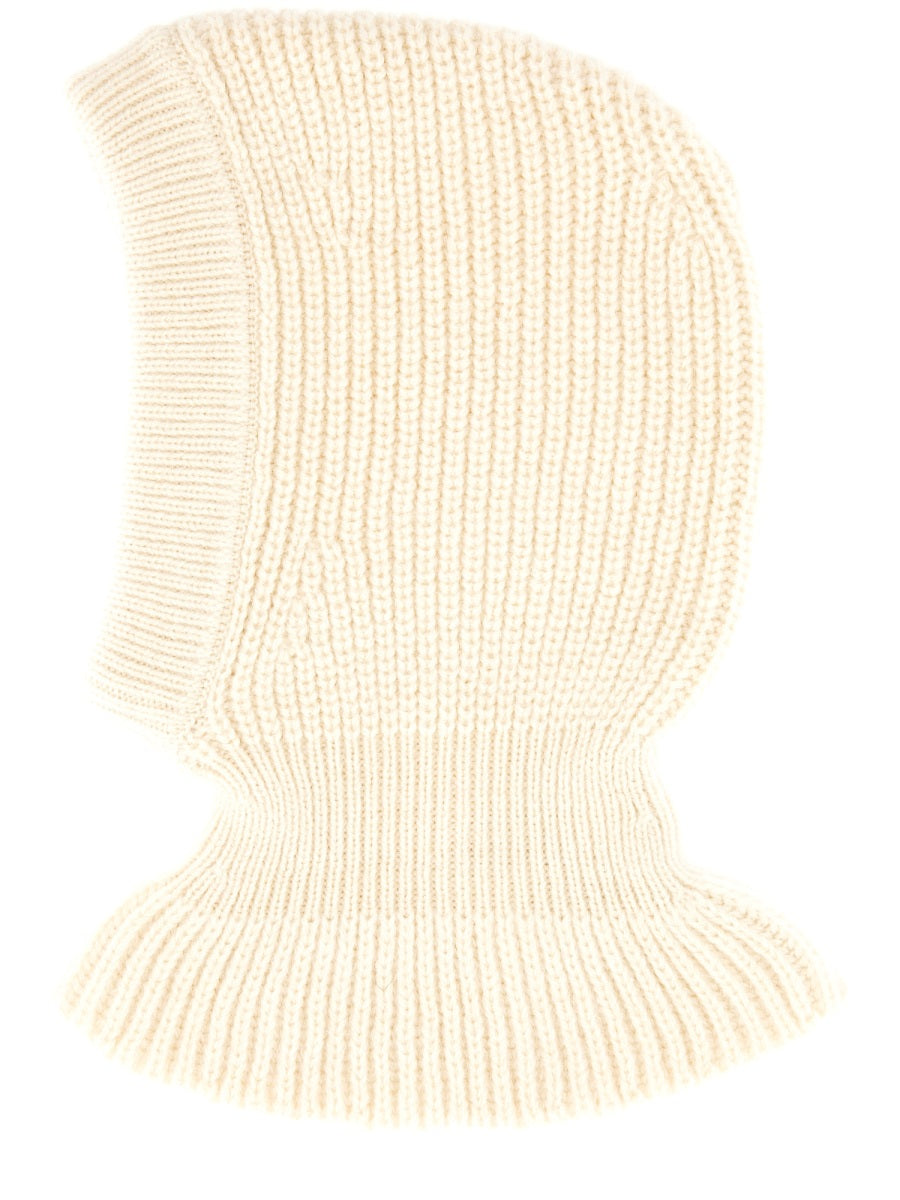 Lemaire AC1227_LK1028WH048 Wool and Alpaca Blend Winter Hat — Ivory, view 2