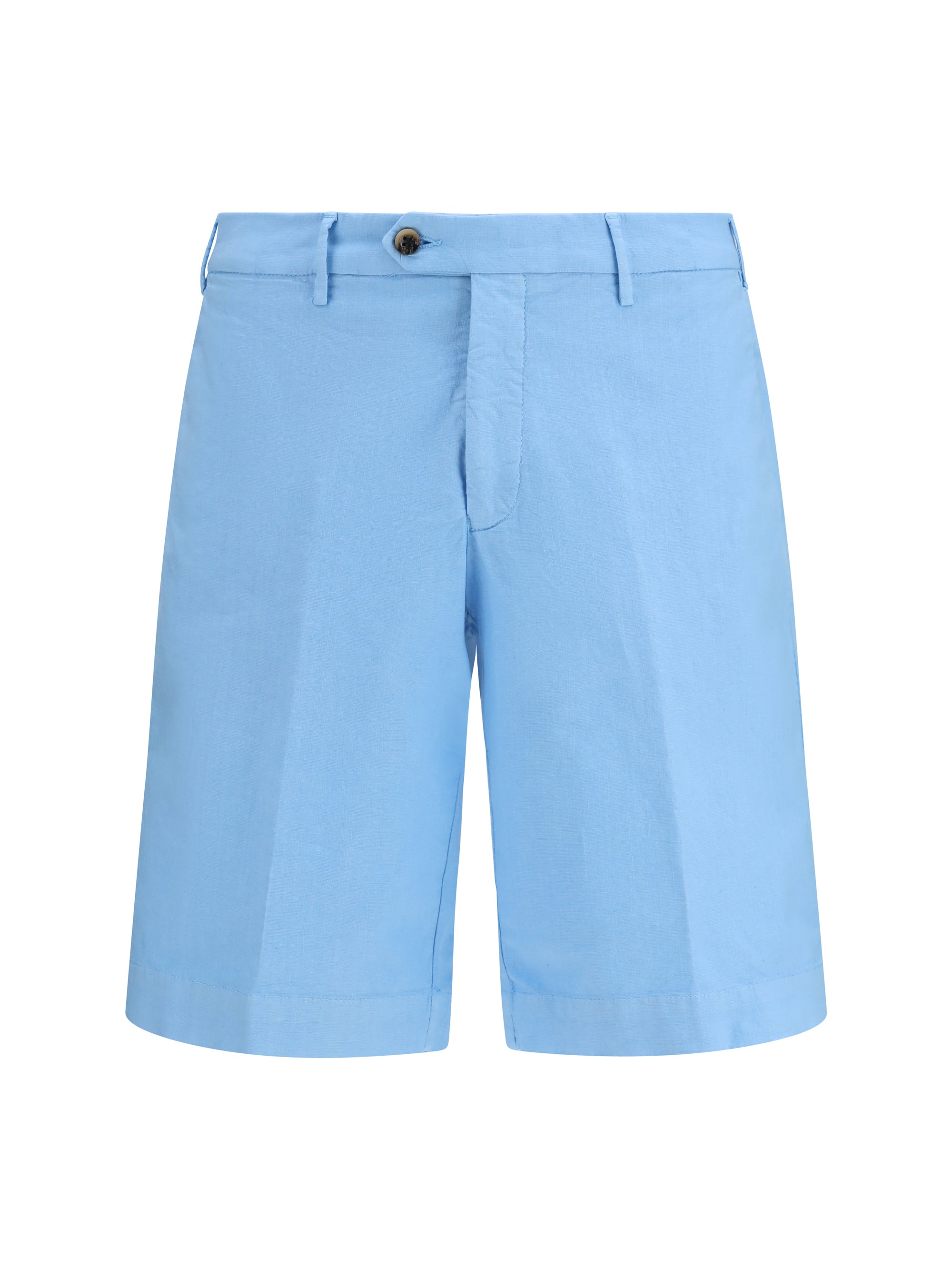 Germano 1952 Extended Flap Cotton Bermuda — Blue by Germano 1952