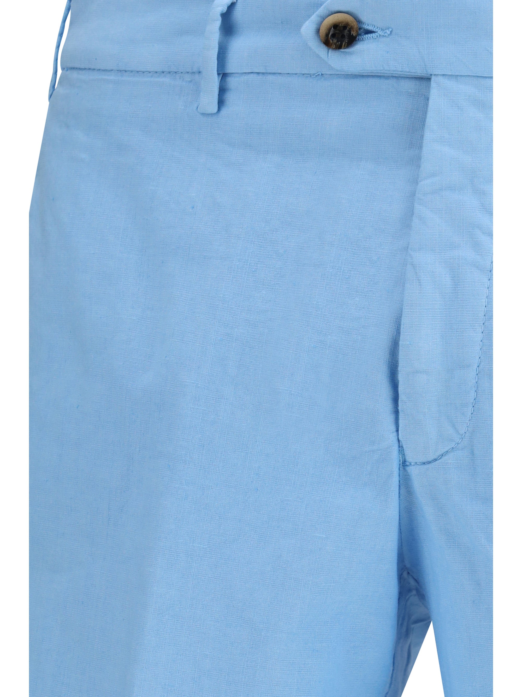 Germano 1952 Extended Flap Cotton Bermuda — Blue, view 2