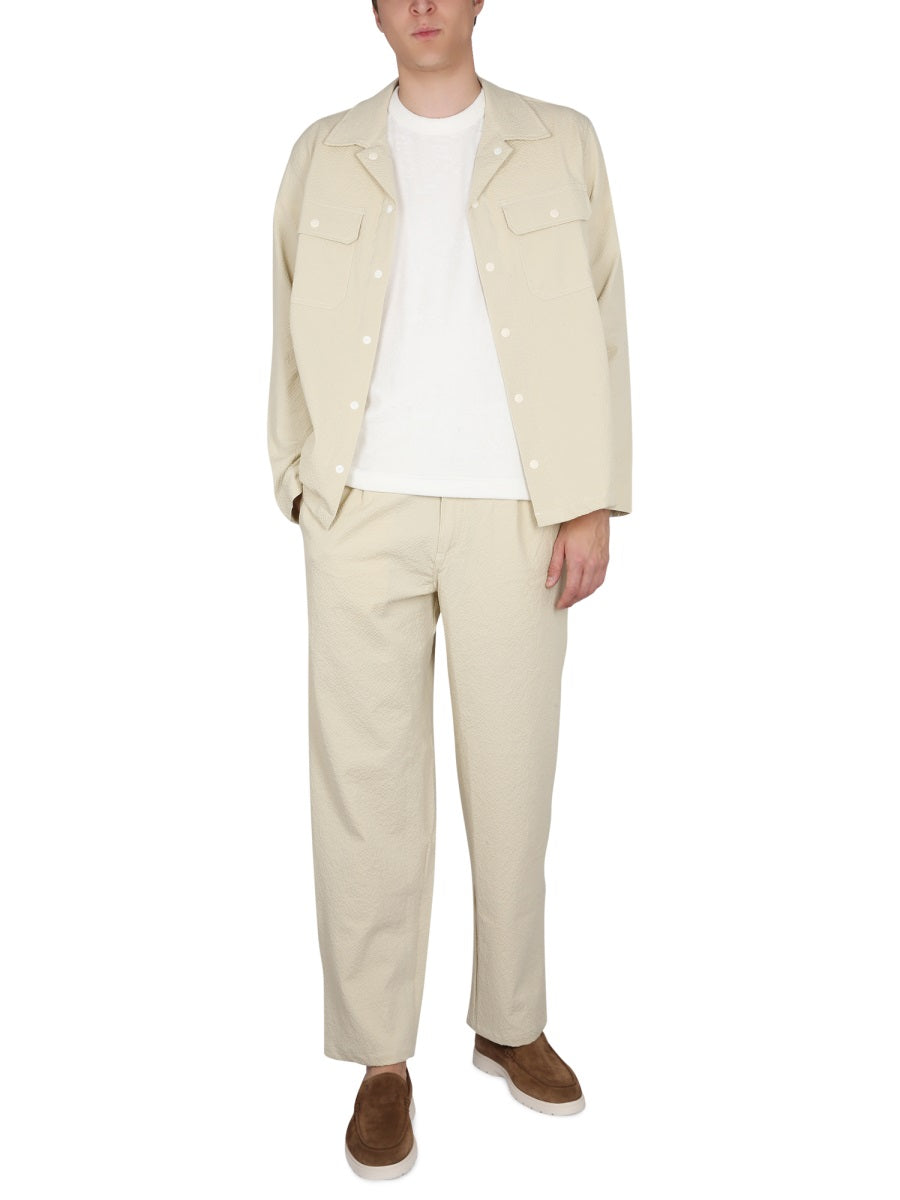 Howlin' Cotton Bowling Neck Shirt — Beige by Howlin
