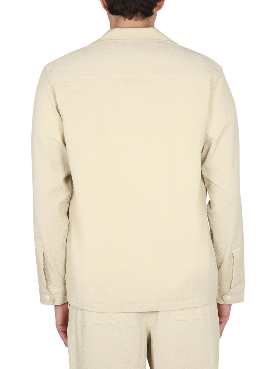 Howlin' Cotton Bowling Neck Shirt — Beige, view 3