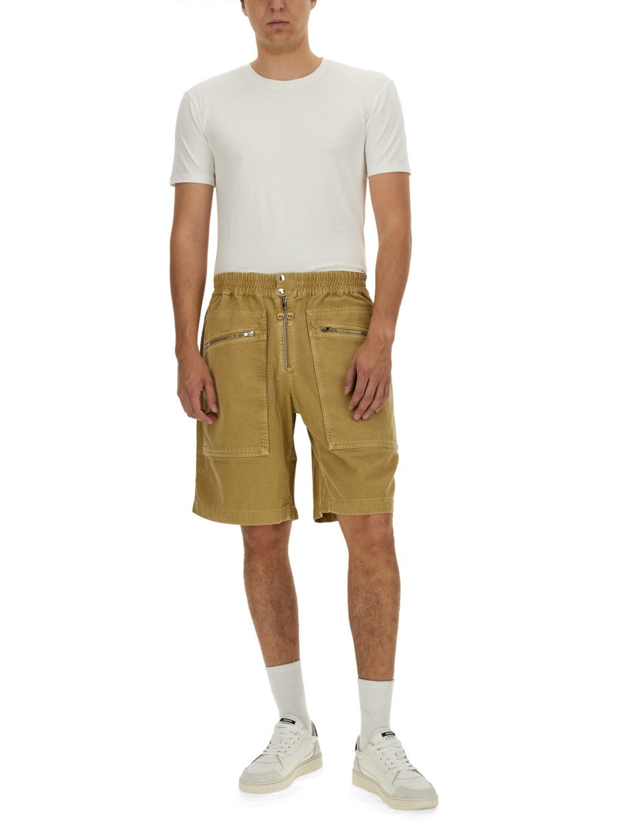 Isabel Marant Jayah Bermuda Shorts — Beige, view 2