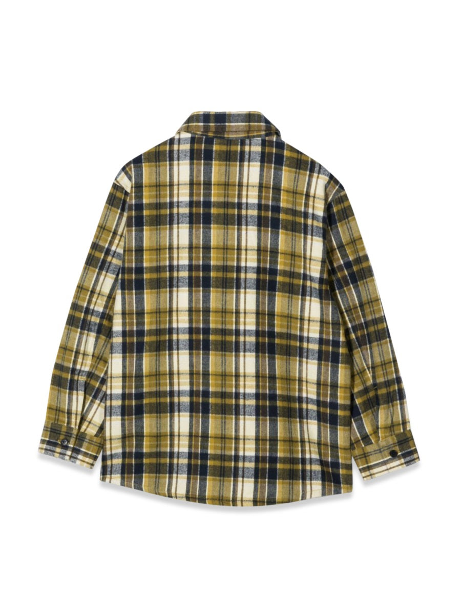 Aspesi Plaid Cotton Shirt — Multicolor, view 3
