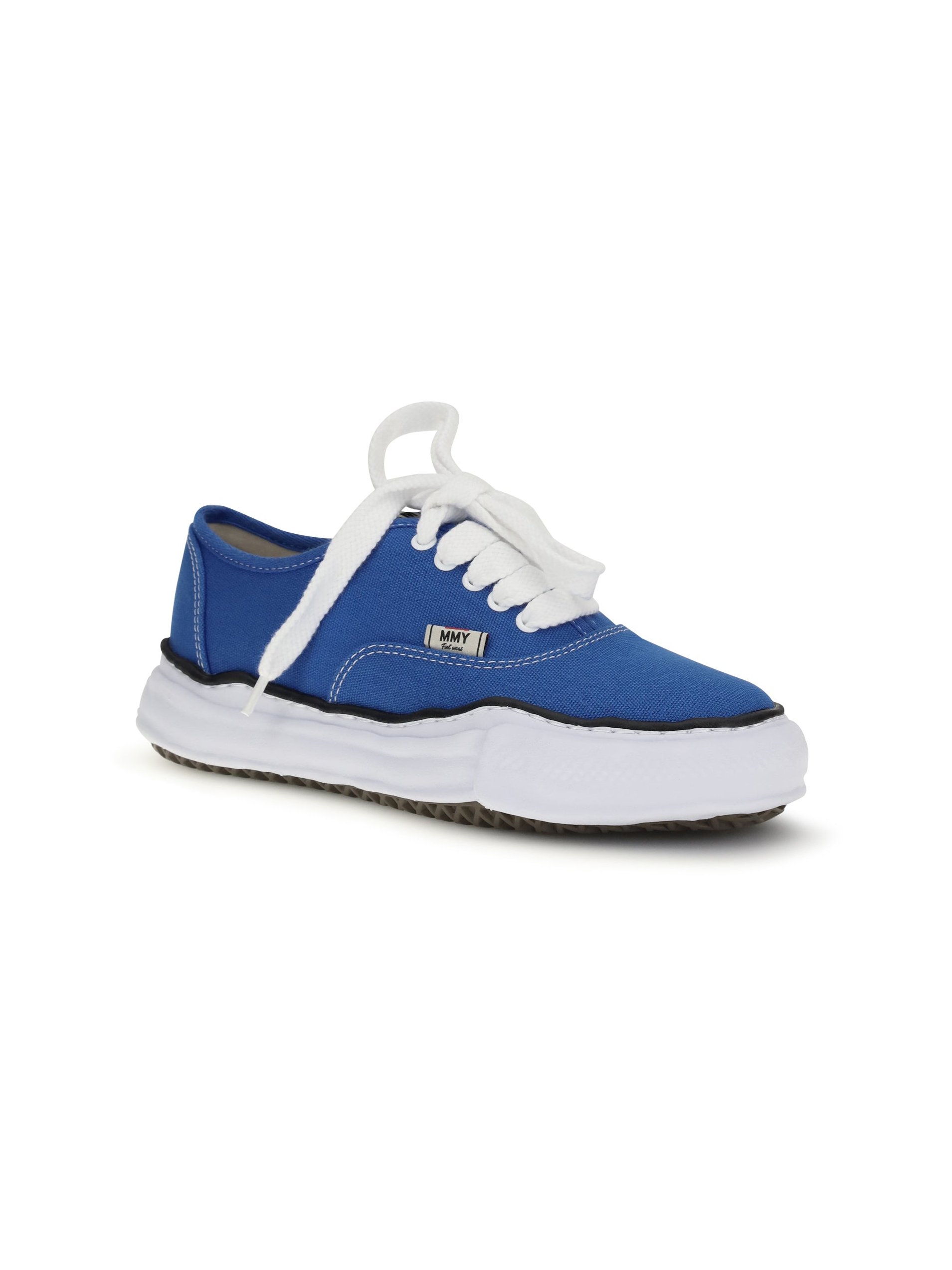 Maison Mihara Yasuhiro Cotton Canvas Low-Top Sneaker — Blue by Maison Mihara Yasuhiro