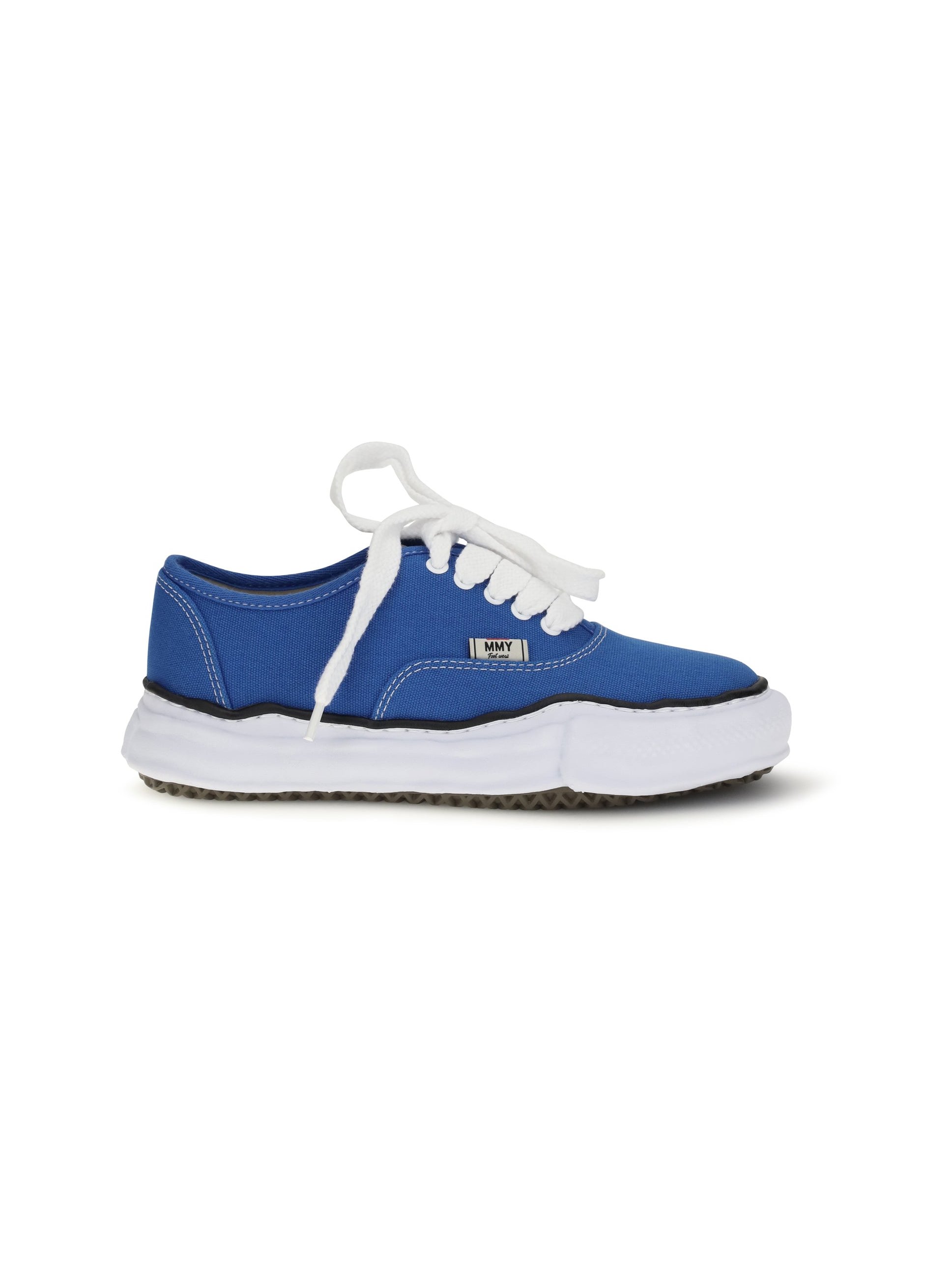 Maison Mihara Yasuhiro Cotton Canvas Low-Top Sneaker — Blue, view 2