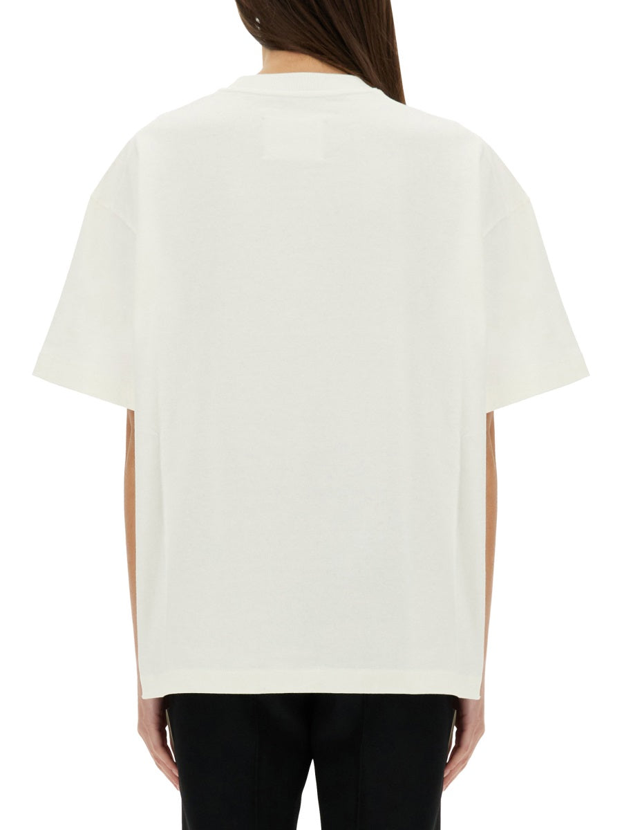 Jil Sander Logo-Embroidered Cotton T-Shirt — White by Jil Sander