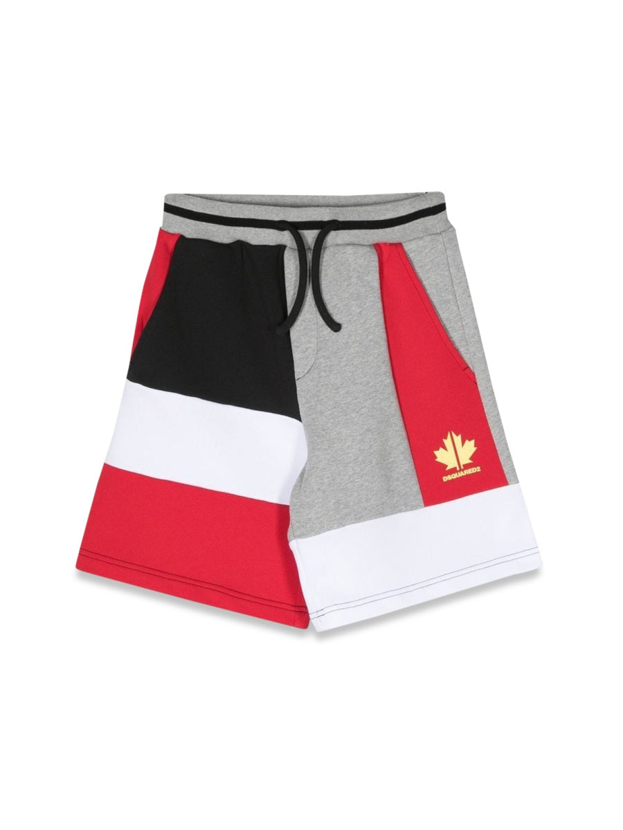 Dsquared2 Multicolour Cotton Bermuda Shorts — Multicolor by Dsquared2