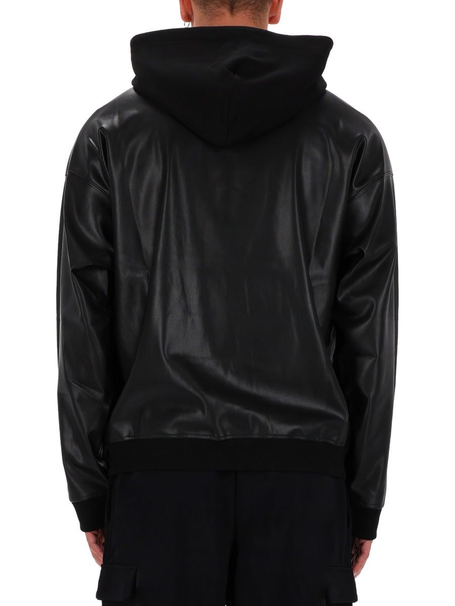 Versace Jeans Couture Cotton Hoodie — Black by Versace Jeans Couture