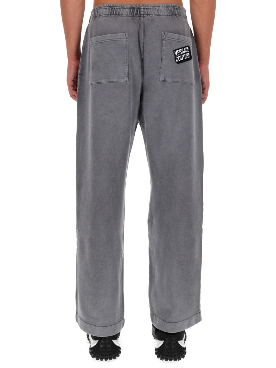 Versace Jeans Couture Cotton Jogger Pants — Gray, view 2