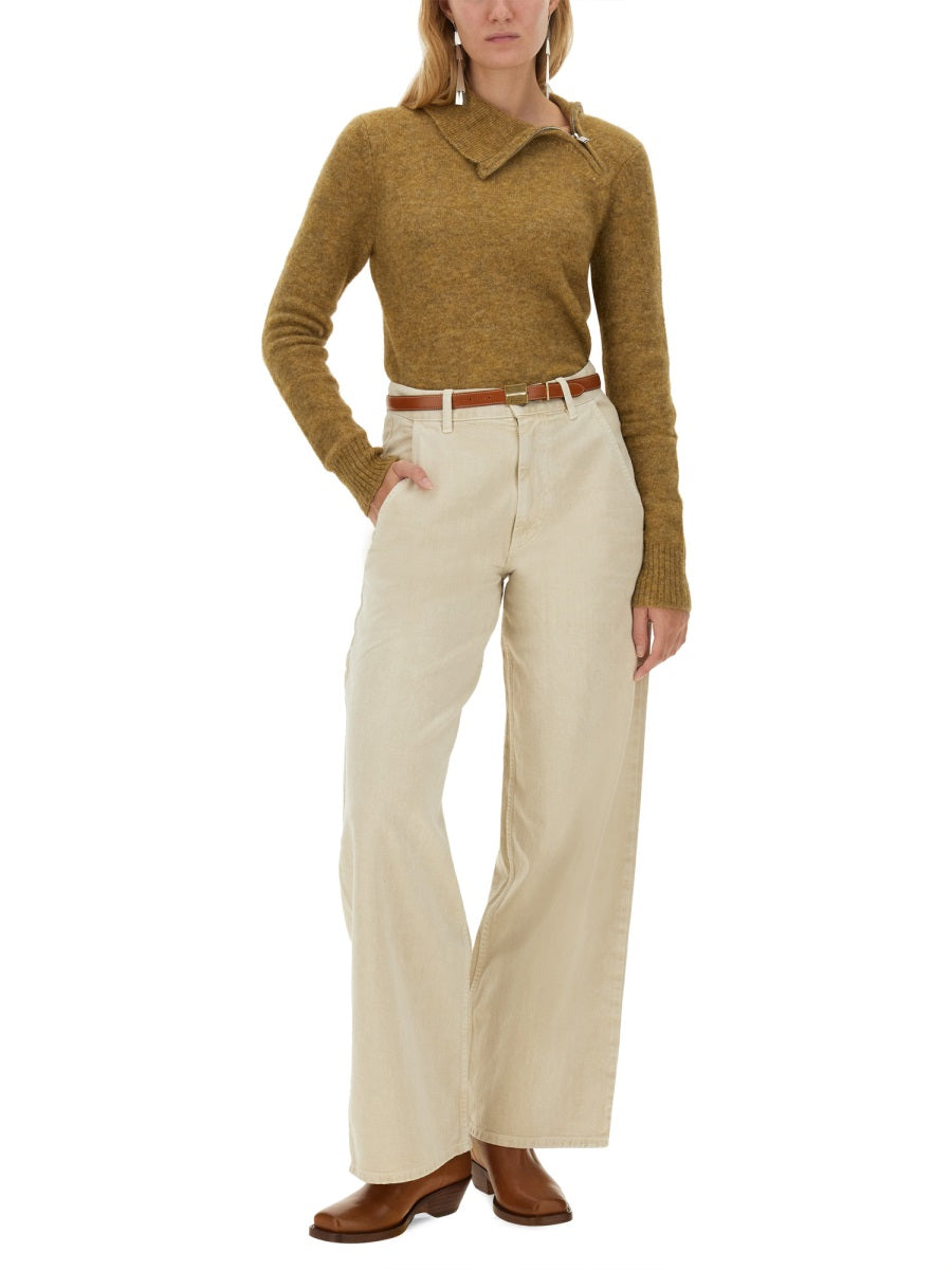 Marant éToile Solene Jeans — Powder, view 3