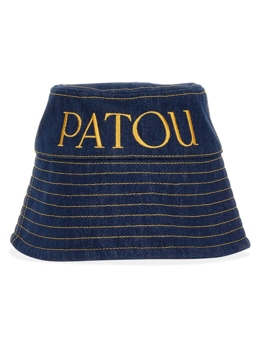 Patou AC027_0008602D Logo Cotton Bucket Hat — Blue by Patou