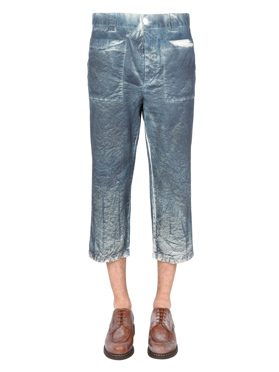 Sunnei Straight-cut Trousers — Blue, view 4