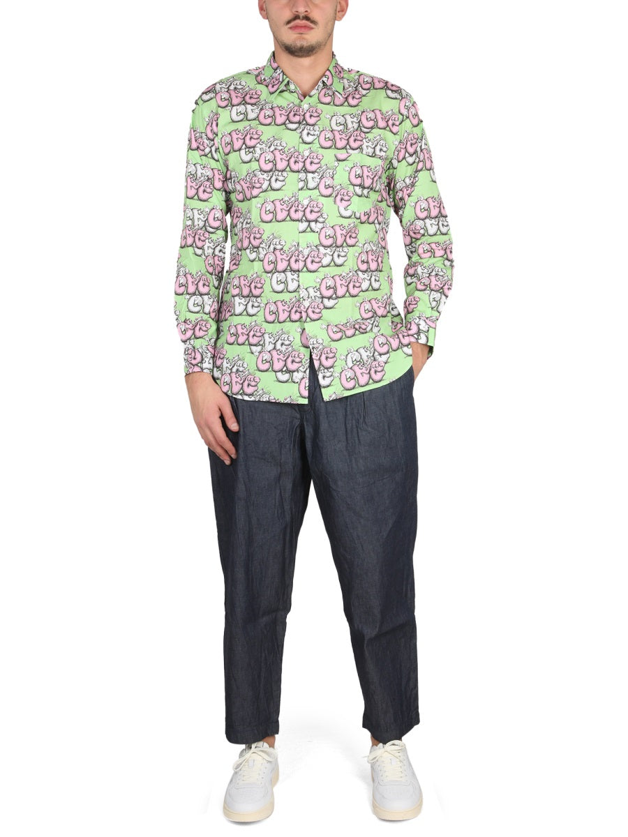 Comme Des GarçOns Shirt KAWS Collaborative Print Shirt — Multicolor by Comme Des Garcons Shirt