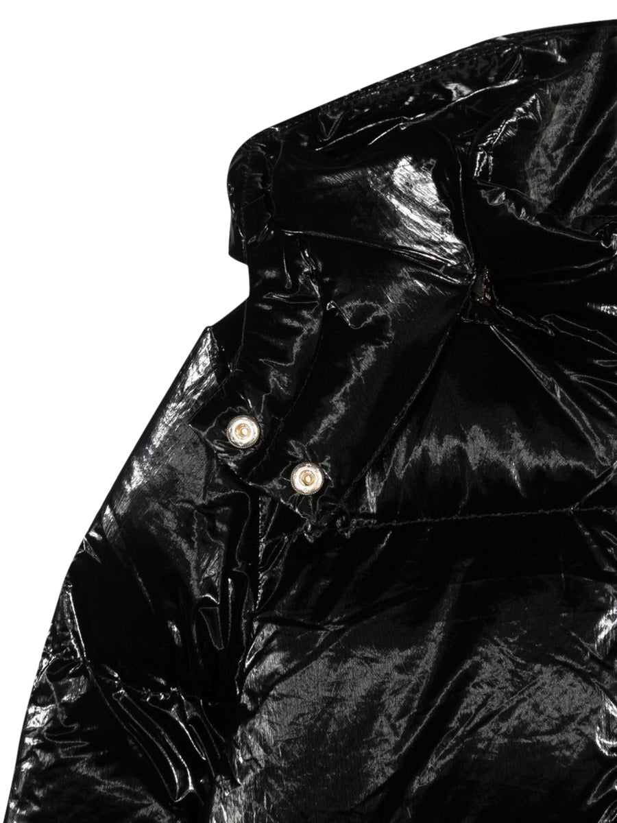 Michael Kors Hooded Down-Insulated Down Jacket — Black, view 3