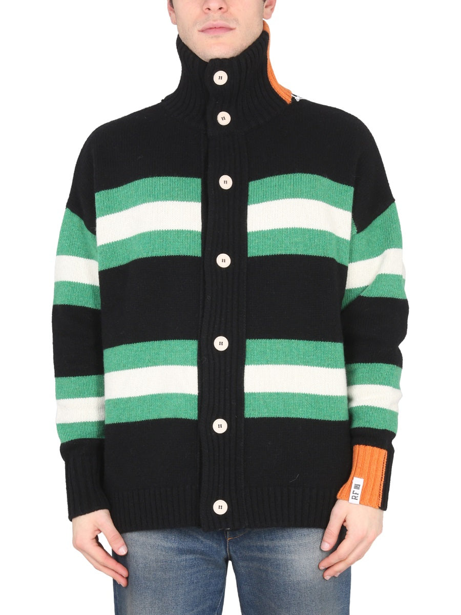 Right For Turtleneck Button-Closure Cardigan — Multicolor, view 6