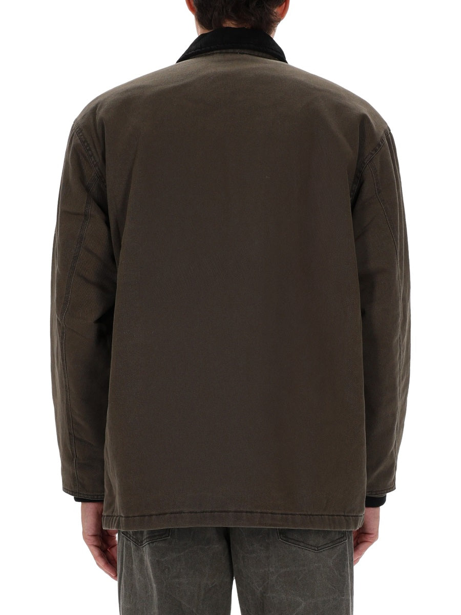Obey Norton Barn Coat Jacket — Green, view 2