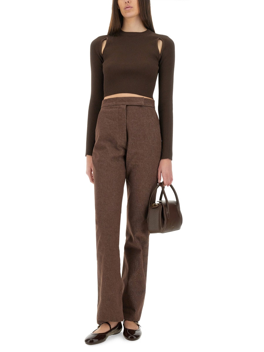 Max Mara Galicia Trousers — Brown, view 3