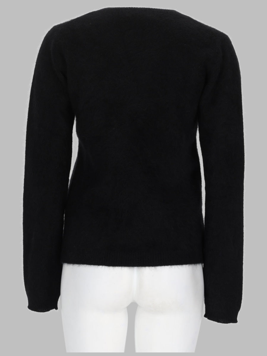 P.A.R.O.S.H. Raccoon Knit Sweater — Black, view 2