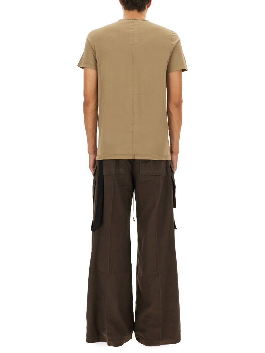 Rick Owens Drkshdw 100% Cotton T-Shirt — Beige by Rick Owens Drkshdw