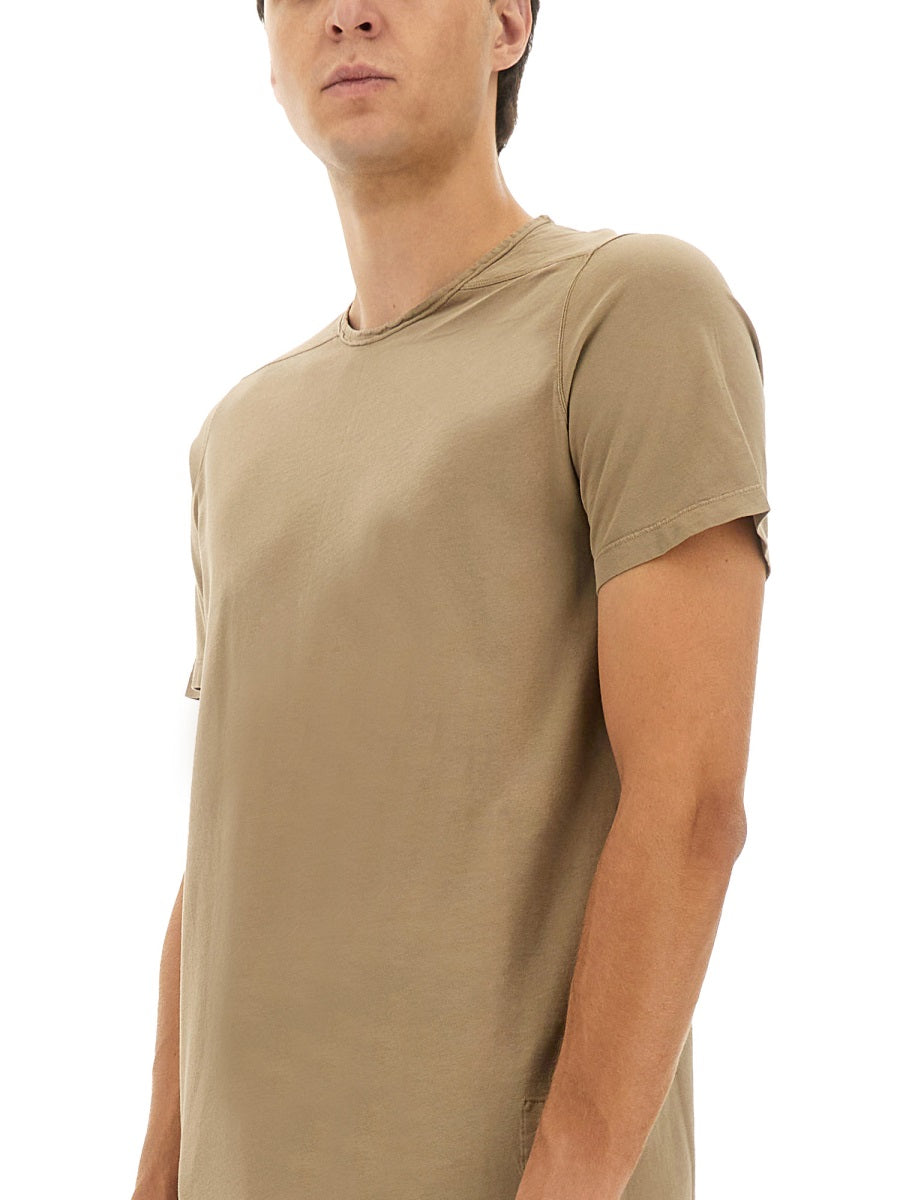 Rick Owens Drkshdw 100% Cotton T-Shirt — Beige, view 2