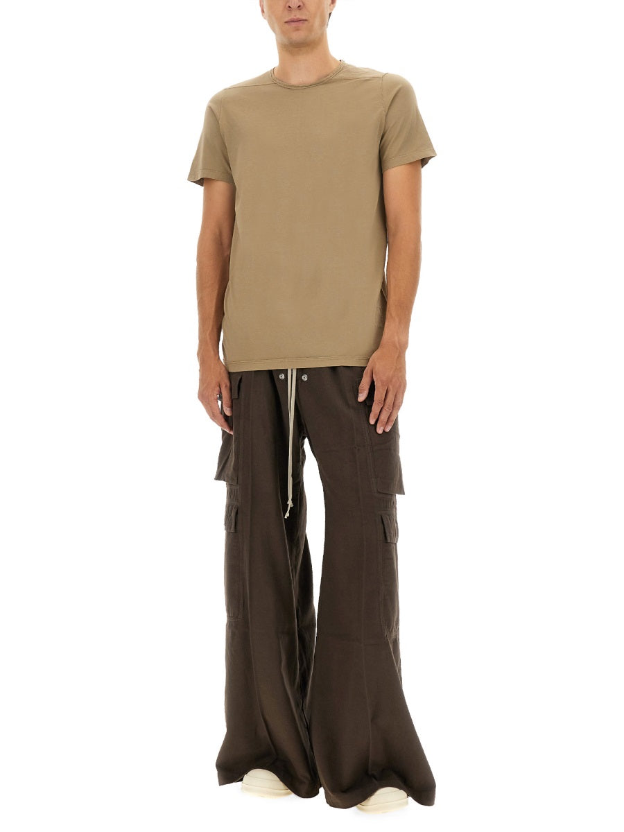 Rick Owens Drkshdw 100% Cotton T-Shirt — Beige, view 4