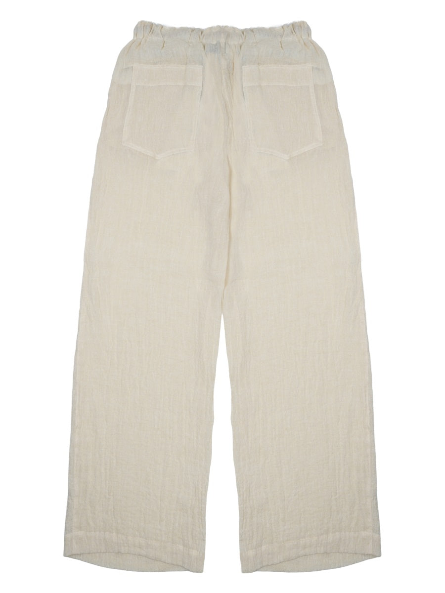 120% Lino Linen Blend Trousers — Beige, view 2