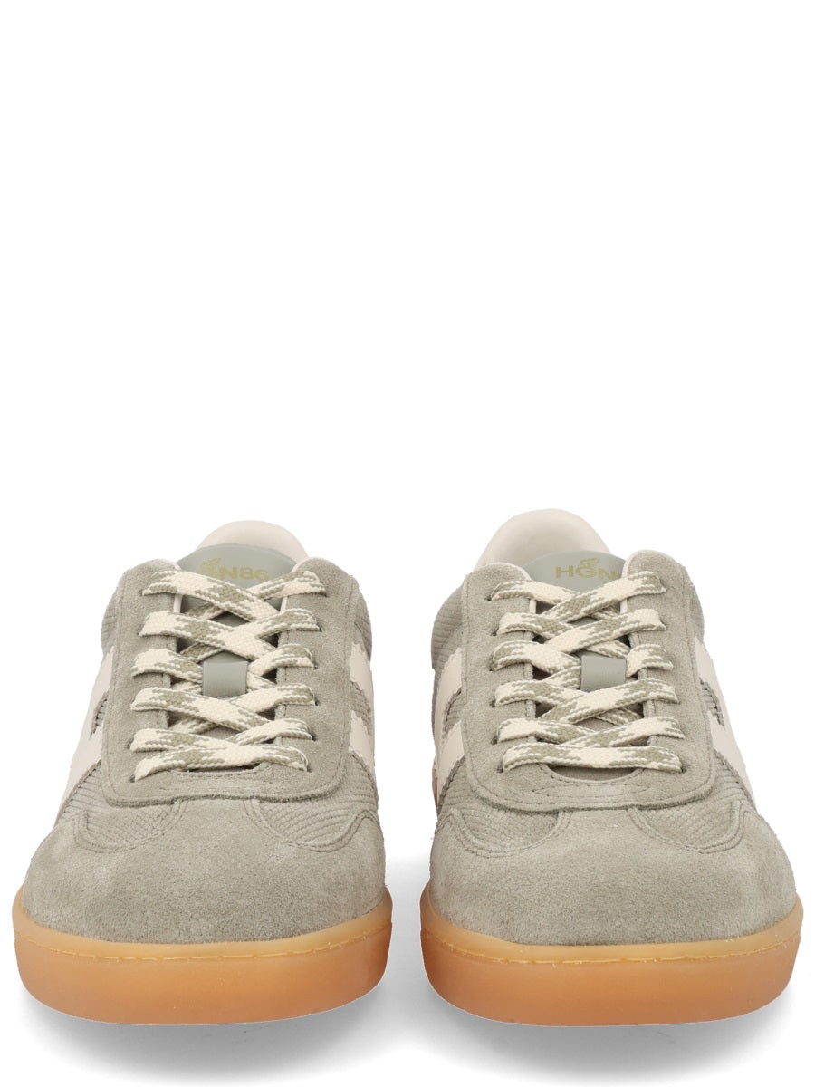 Hogan Calfskin and Mutton Leather Sneaker — Green by Hogan