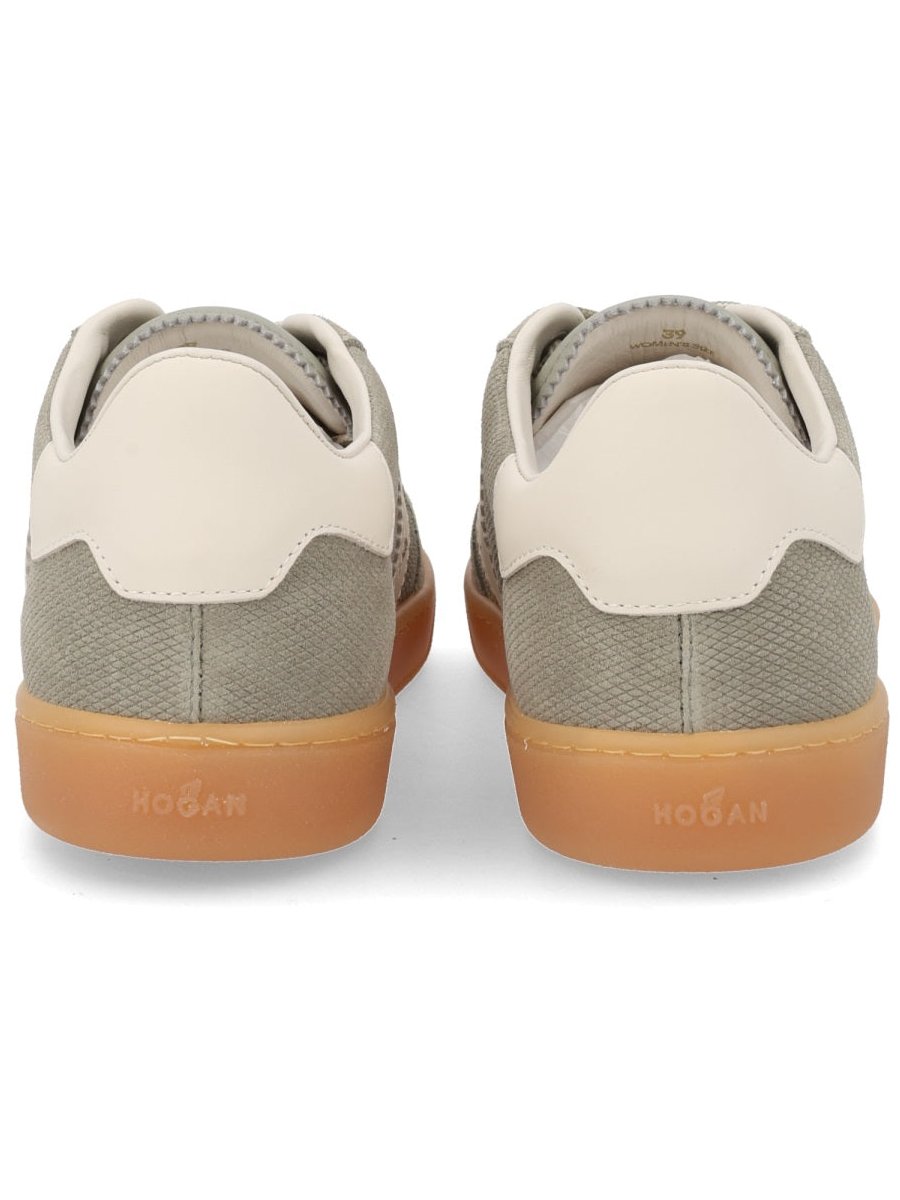 Hogan Calfskin and Mutton Leather Sneaker — Green, view 2