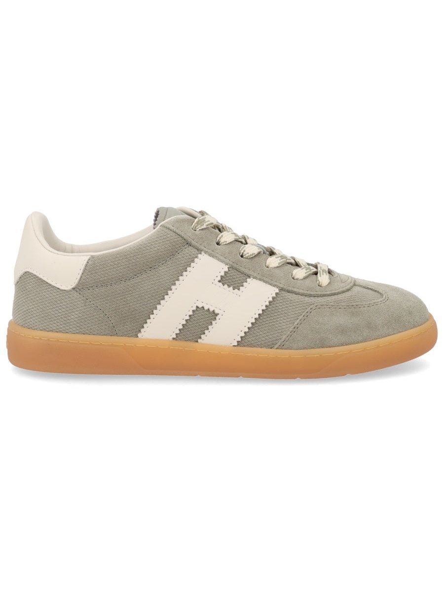 Hogan Calfskin and Mutton Leather Sneaker — Green, view 5