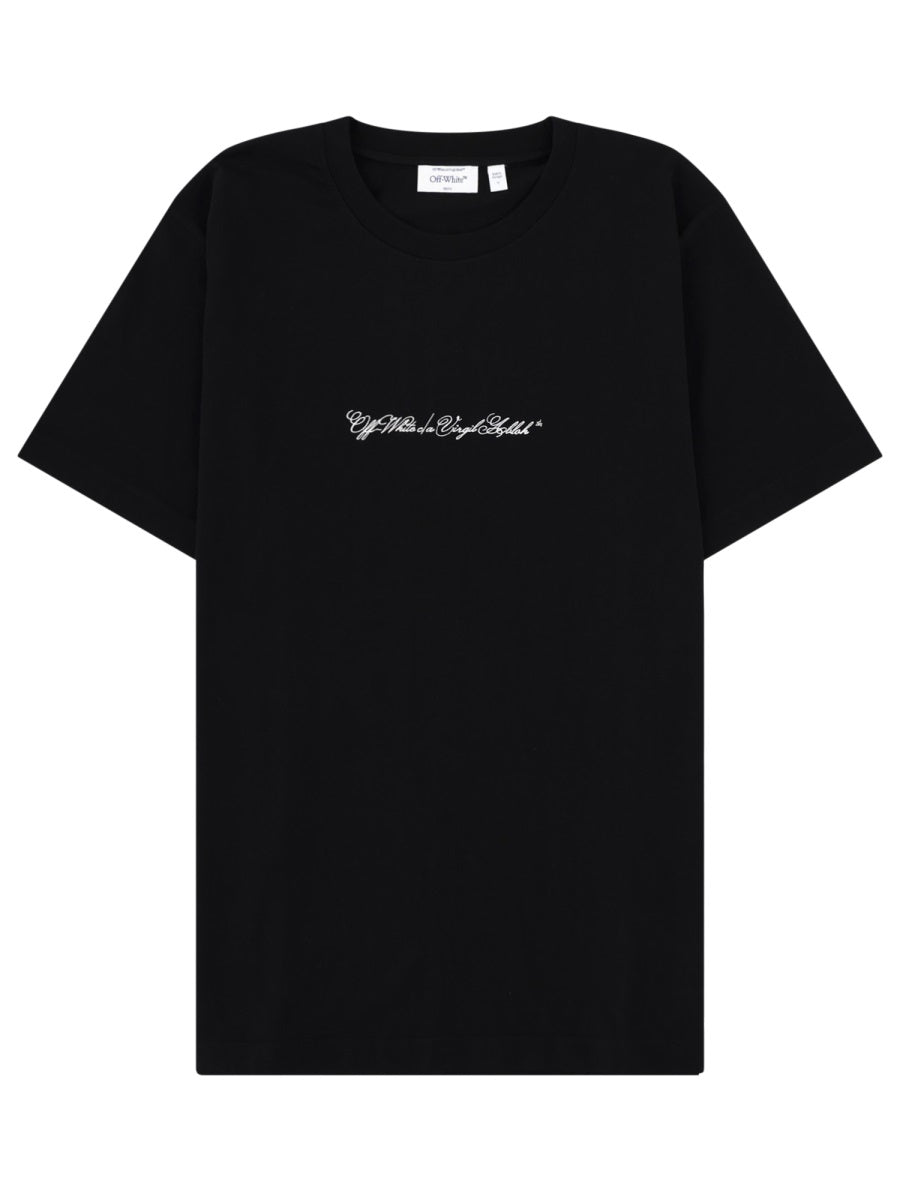 Off-White Logo-Print Cotton T-Shirt — Black by Off-White