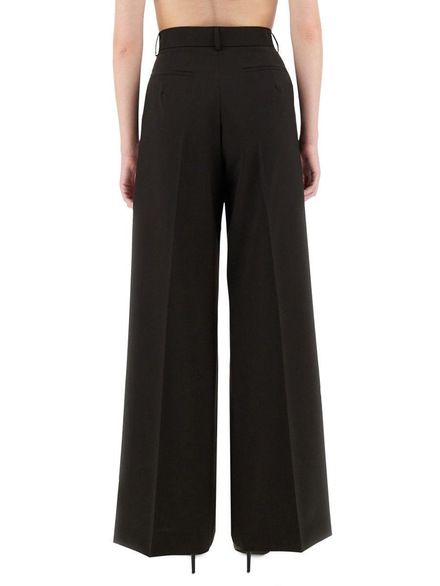 Sportmax Virgin Wool Trousers — Brown by Sportmax