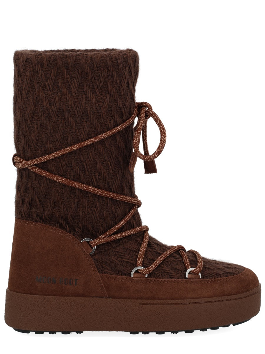 Moon Boot Wool Blend Boot — Brown, view 4