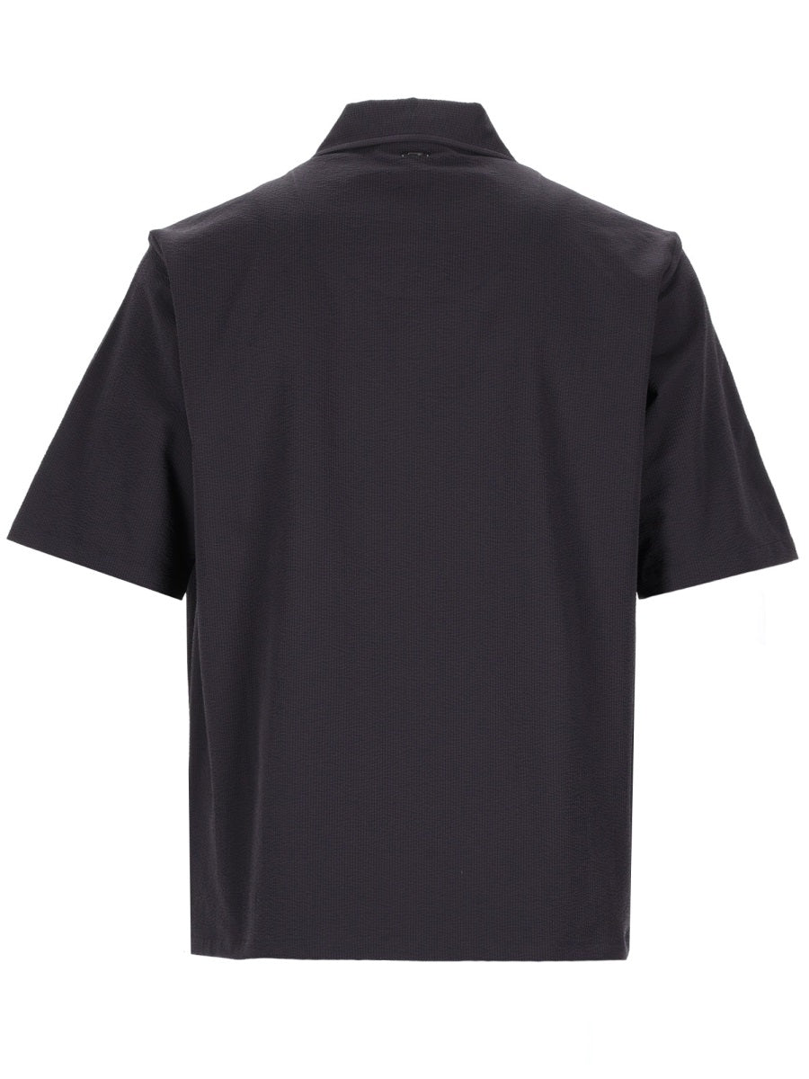 Herno Chest Pocket Shirt — Blue, view 2
