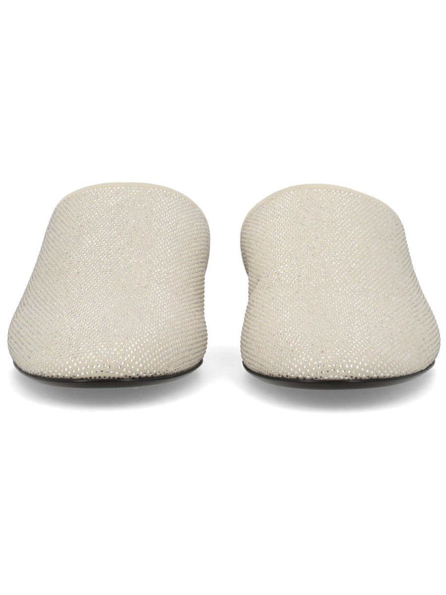 Premiata Rhinestone-Embellished Flat — Beige by Premiata