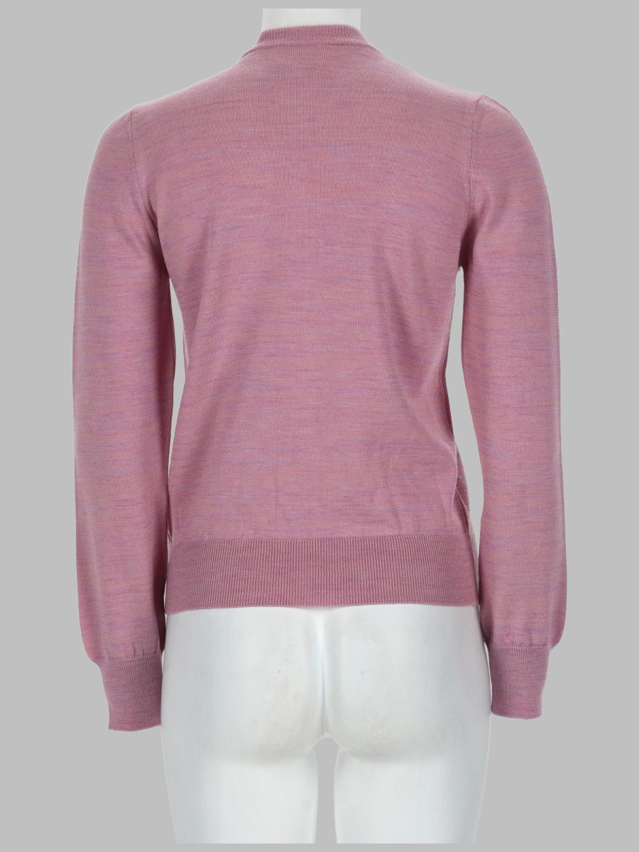 A.P.C. Virgin Wool Cardigan — Pink, view 2