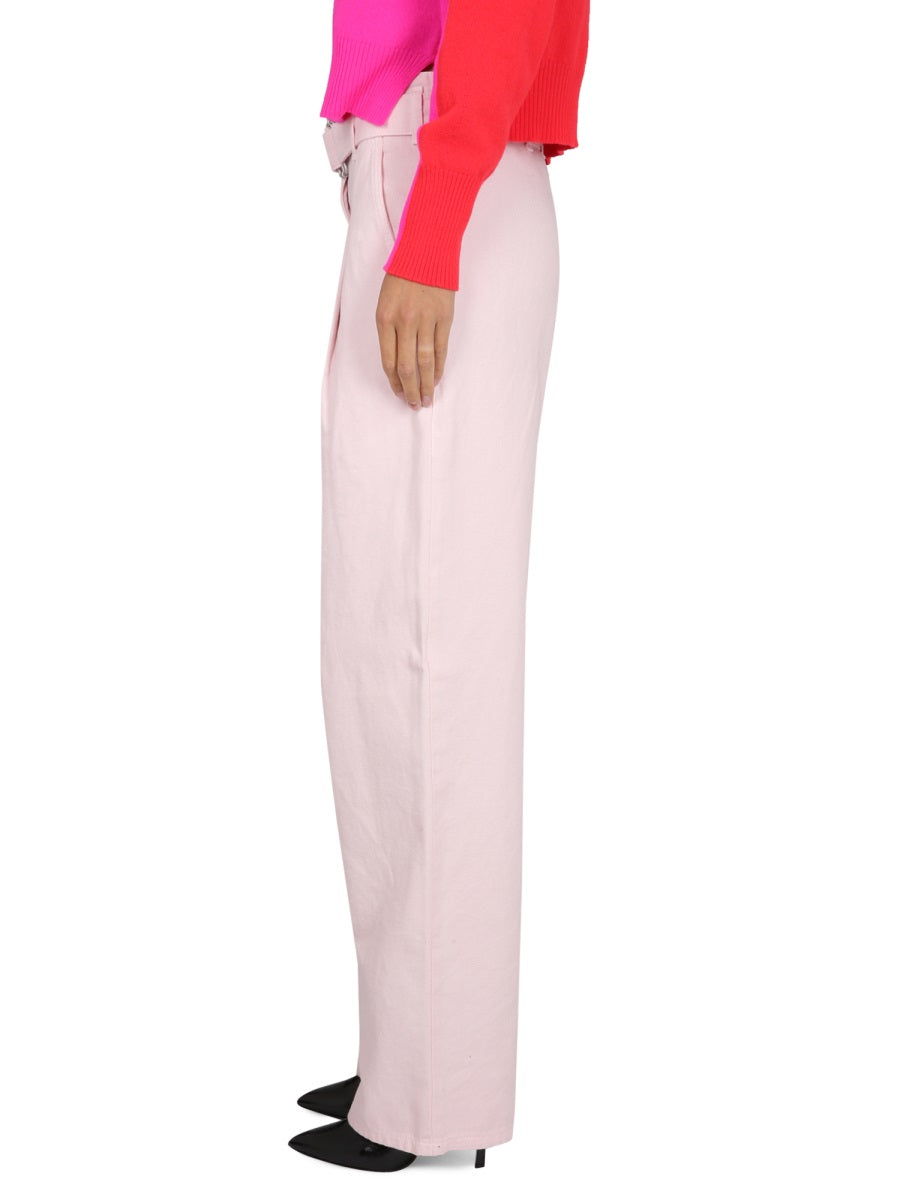 Philosophy Di Lorenzo Serafini Cotton Denim Jeans — Pink, view 2