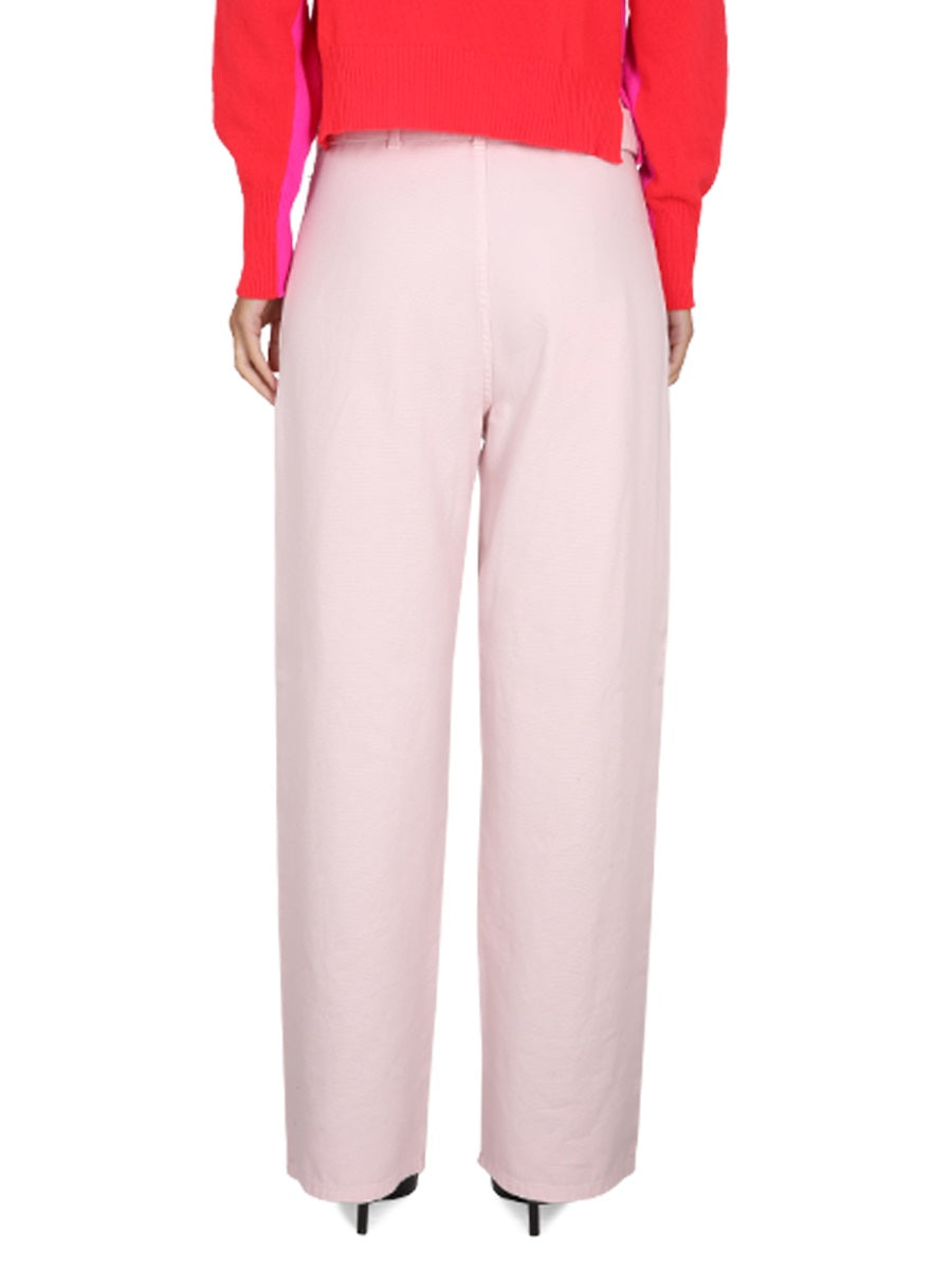 Philosophy Di Lorenzo Serafini Cotton Denim Jeans — Pink, view 3