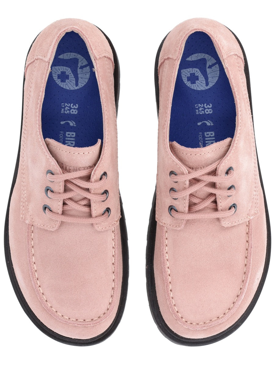 Birkenstock Highwood Moc Lace Loafer — Pink, view 3