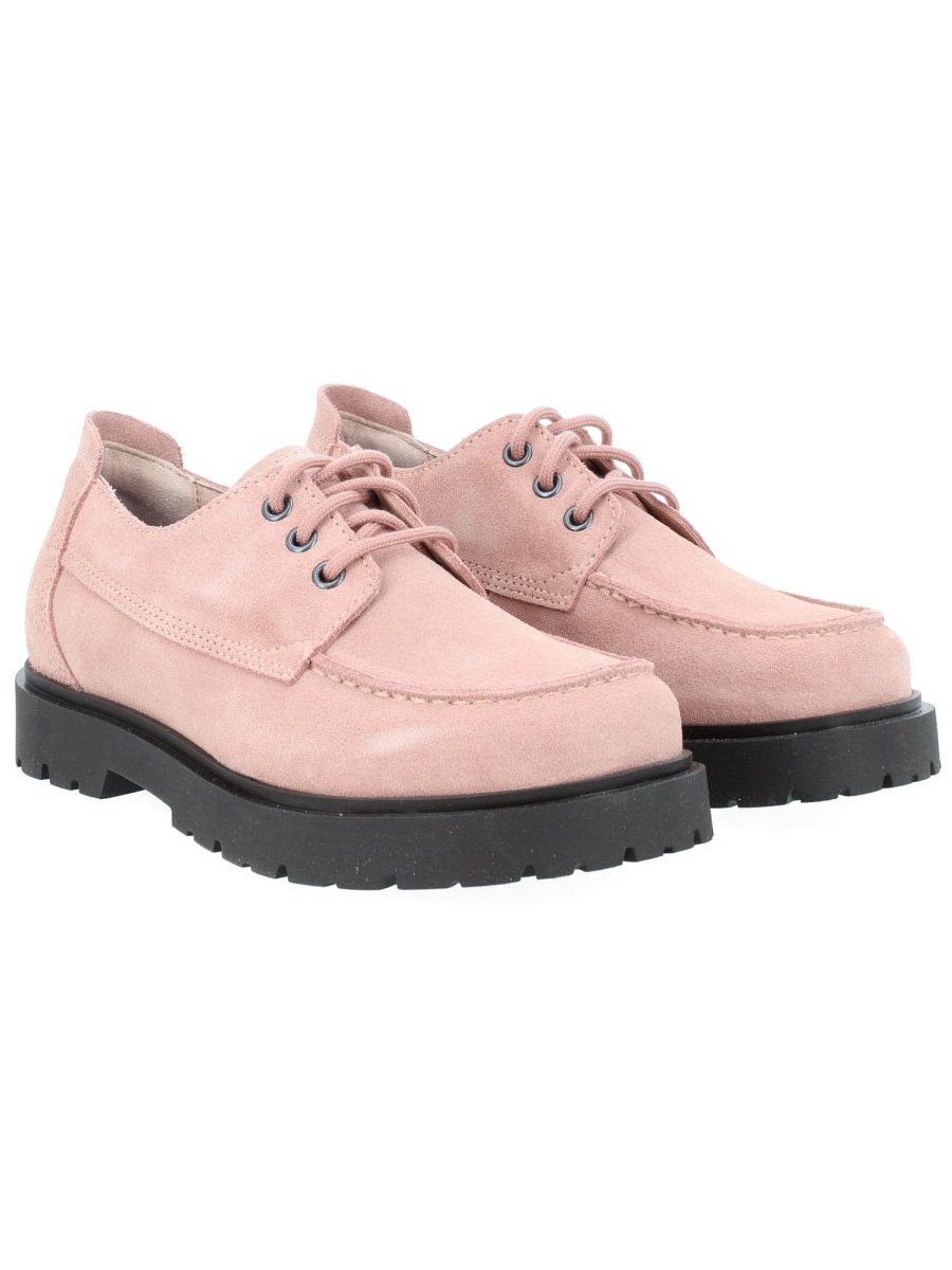 Birkenstock Highwood Moc Lace Loafer — Pink, view 6
