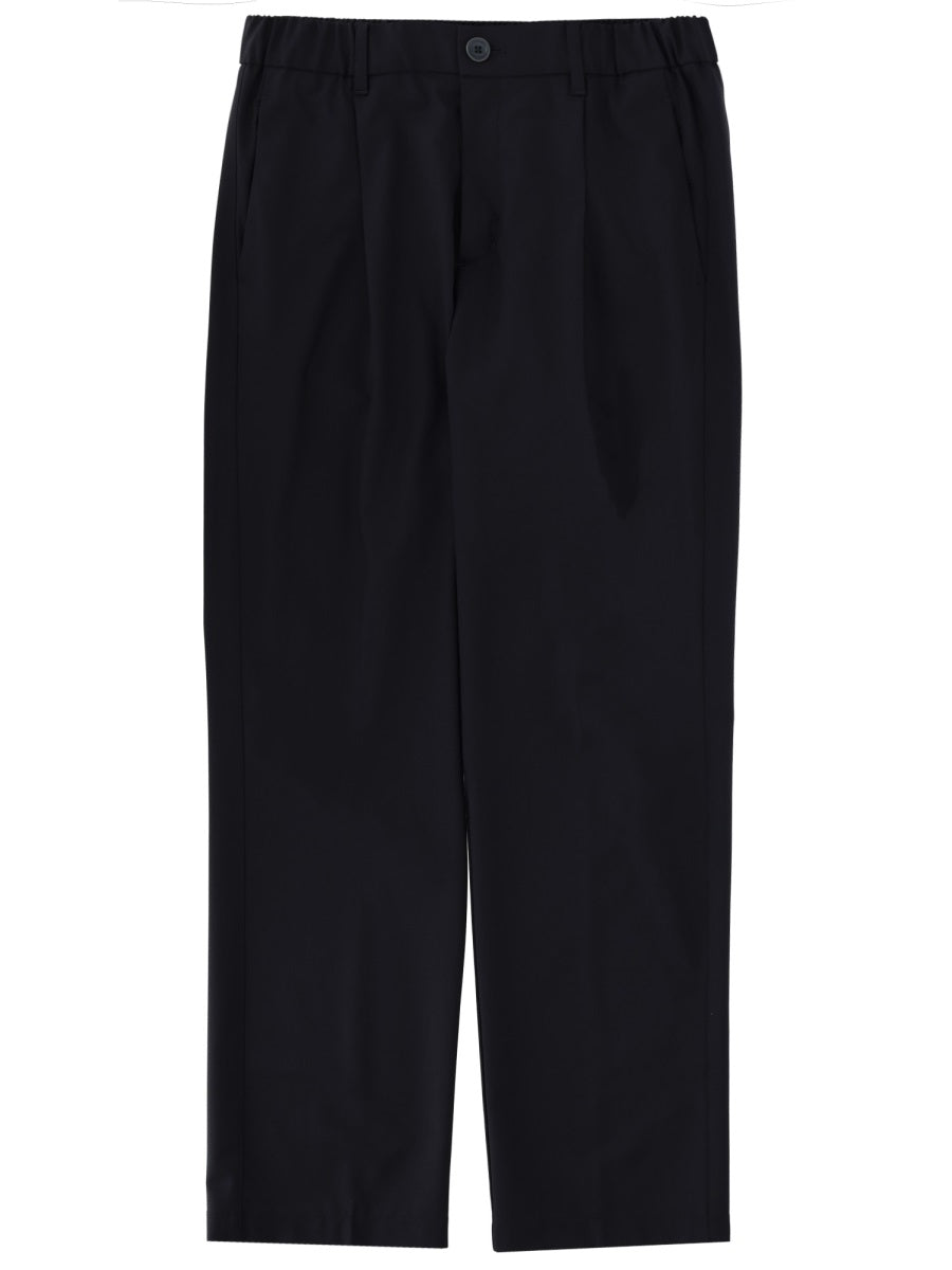 Herno Wool-Blend Trousers — Blue by Herno