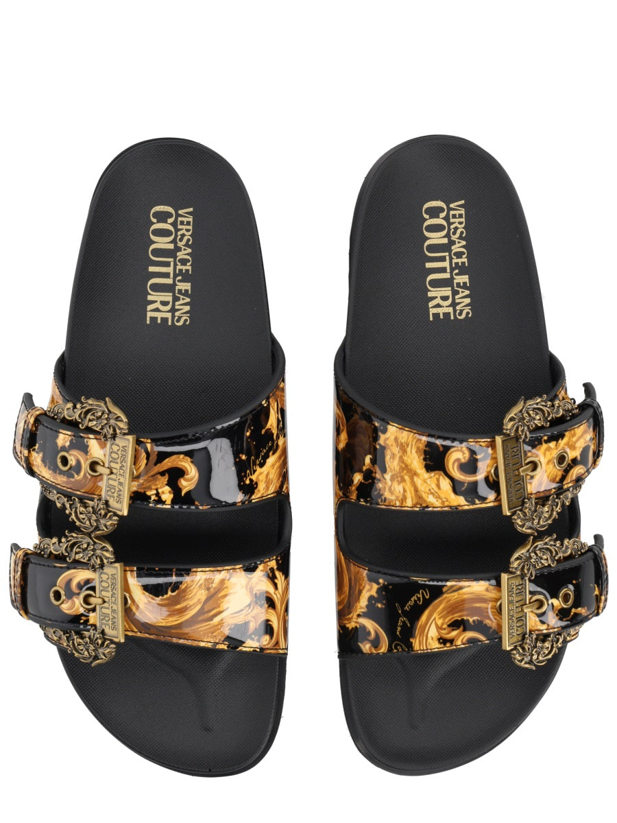 Versace Jeans Couture Arizona Sandal — Black, view 4